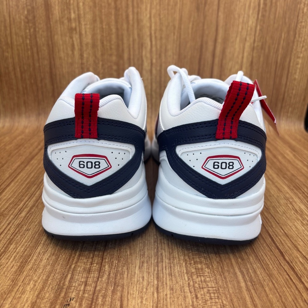New Balance 608v5 Training Shoe Men 11.5 4E Wide White Red USA ABZORB NEW - Picture 4 of 7